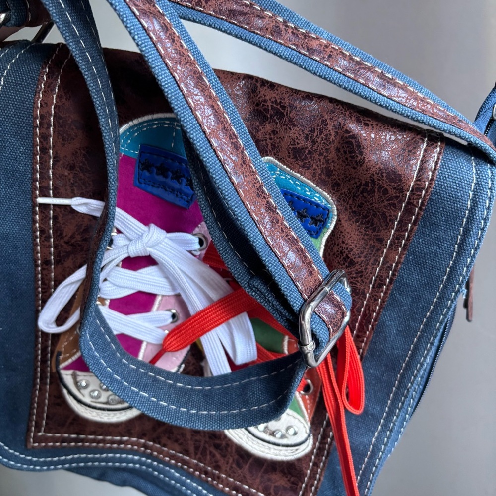 Vintage Converse Denim Crossbody Bag - Picture 10 of 16